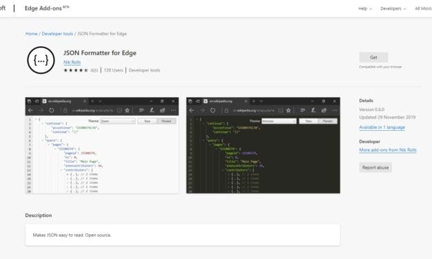 Use a JSON Formatter to view Power Automate Action Outputs.